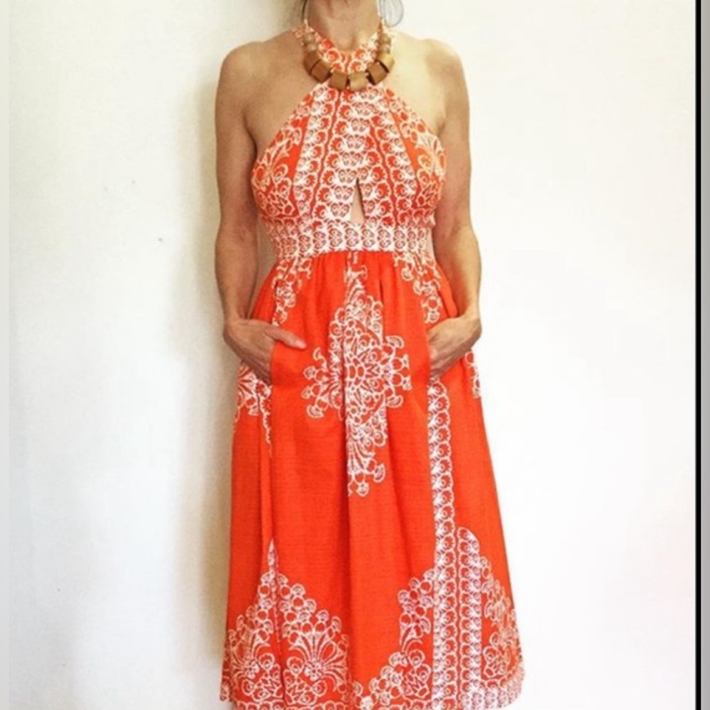 Plenty by Tracy Reese Crisscross Midi Dress NWT Sz 2